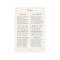 Mahjong rules cheat sheet poster – educational wall art print