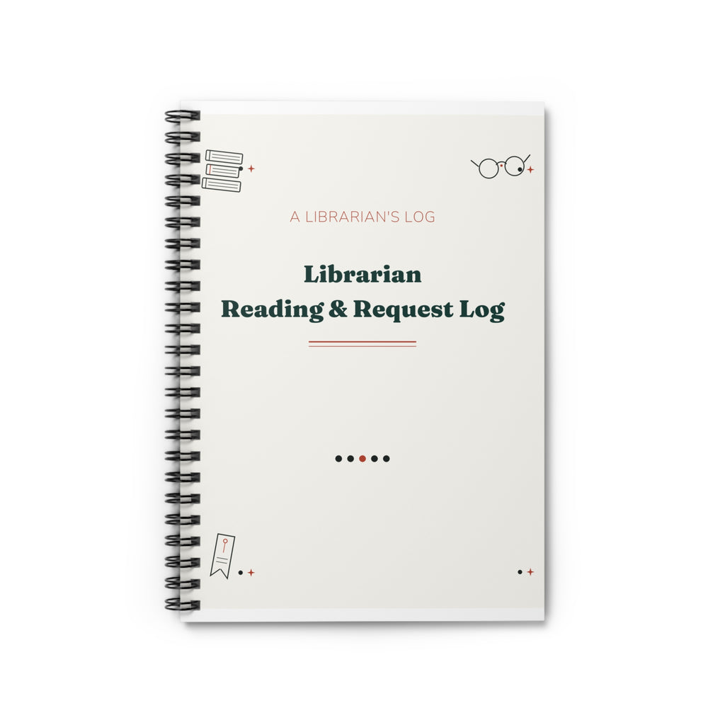 Librarian Reading Log Notebook, Book Request Journal, Thoughtful Gift for Librarians and Library Staff