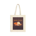 Personalized Spooky Teacher Tote Bag, Halloween Teacher Gift, Custom Name Ghost Tote, Fall Teacher Bag
