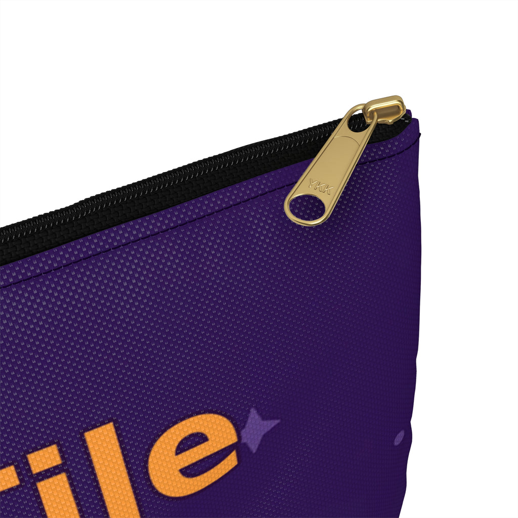 Personalized Halloween Mahjong Tile Pouch, Trick or Tile Zipper Bag, Custom Name Mahjong Gift