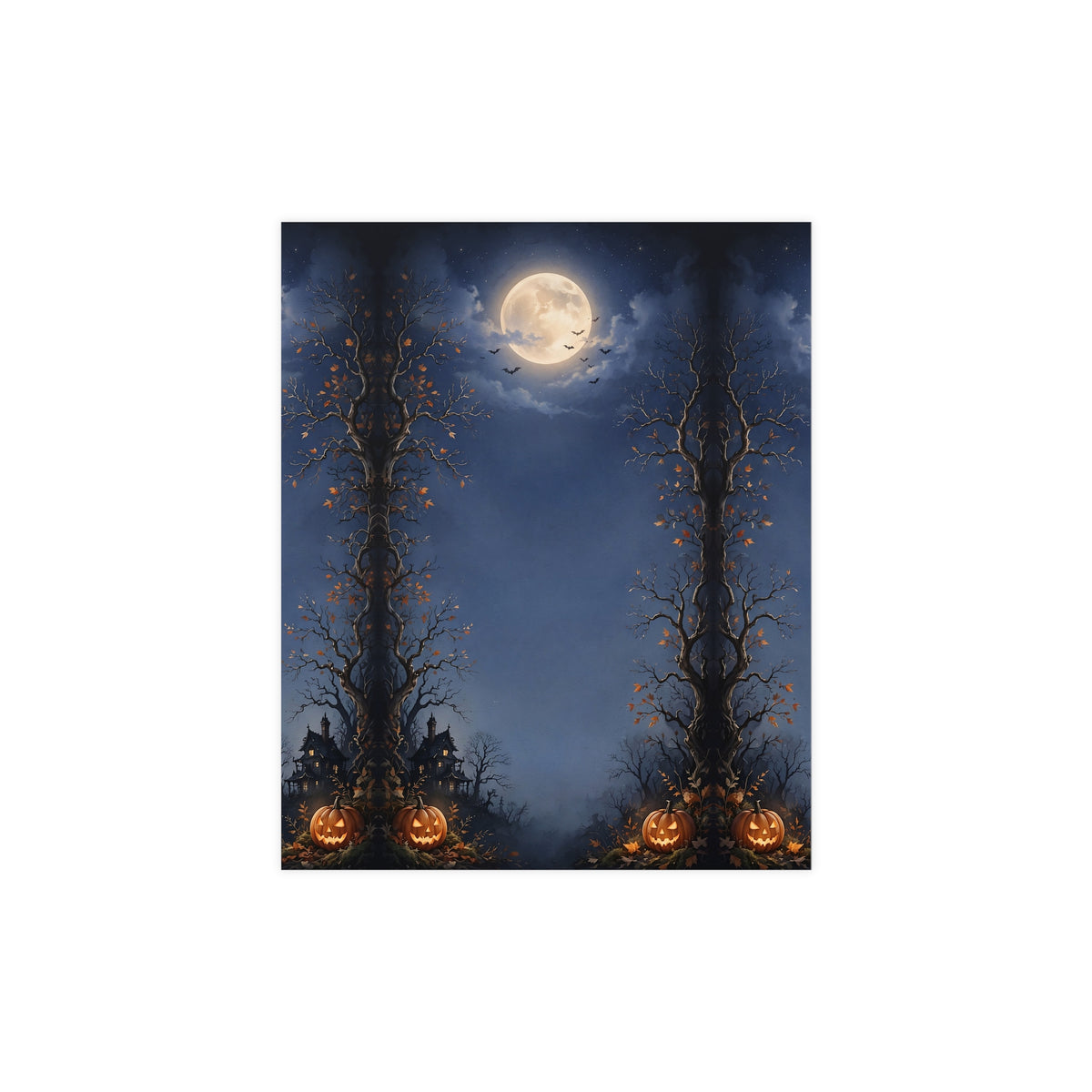 Personalized Halloween Map Poster, Haunted Hometown Map Print, Custom Location Gift