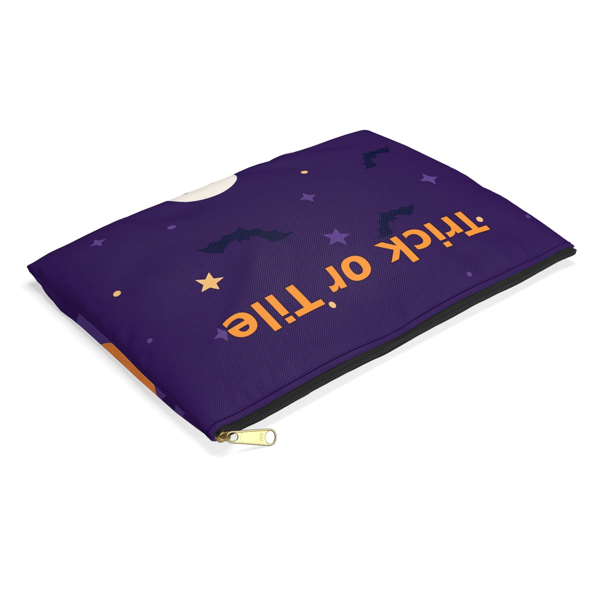 Personalized Halloween Mahjong Tile Pouch, Trick or Tile Zipper Bag, Custom Name Mahjong Gift