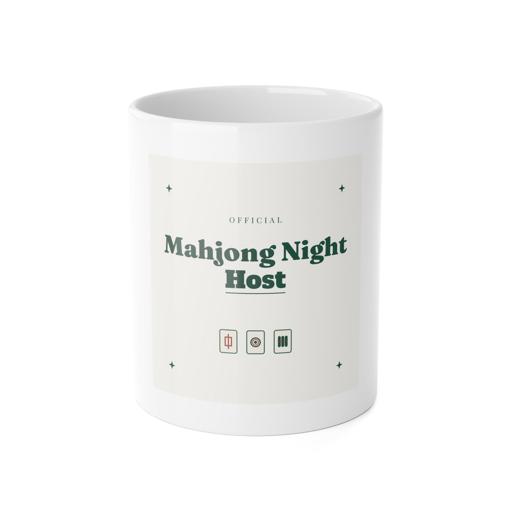 Official Mahjong Night Host Mug, Funny Mahjong Gift for Game Night Host, Mahjong Player Coffee Mug