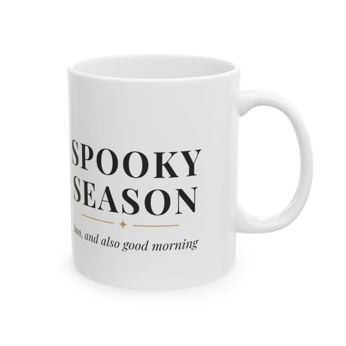 Ghost Spooky Season Mug, Cute Halloween Coffee Mug, Fall Ghost Cup Gift, 11 oz Ceramic