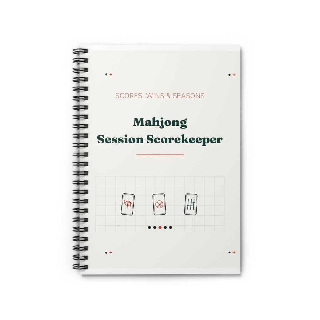 Mahjong Scorekeeper Notebook, Mahjong Game Night Score Log Book, Gift for Mahjong Players and Groups