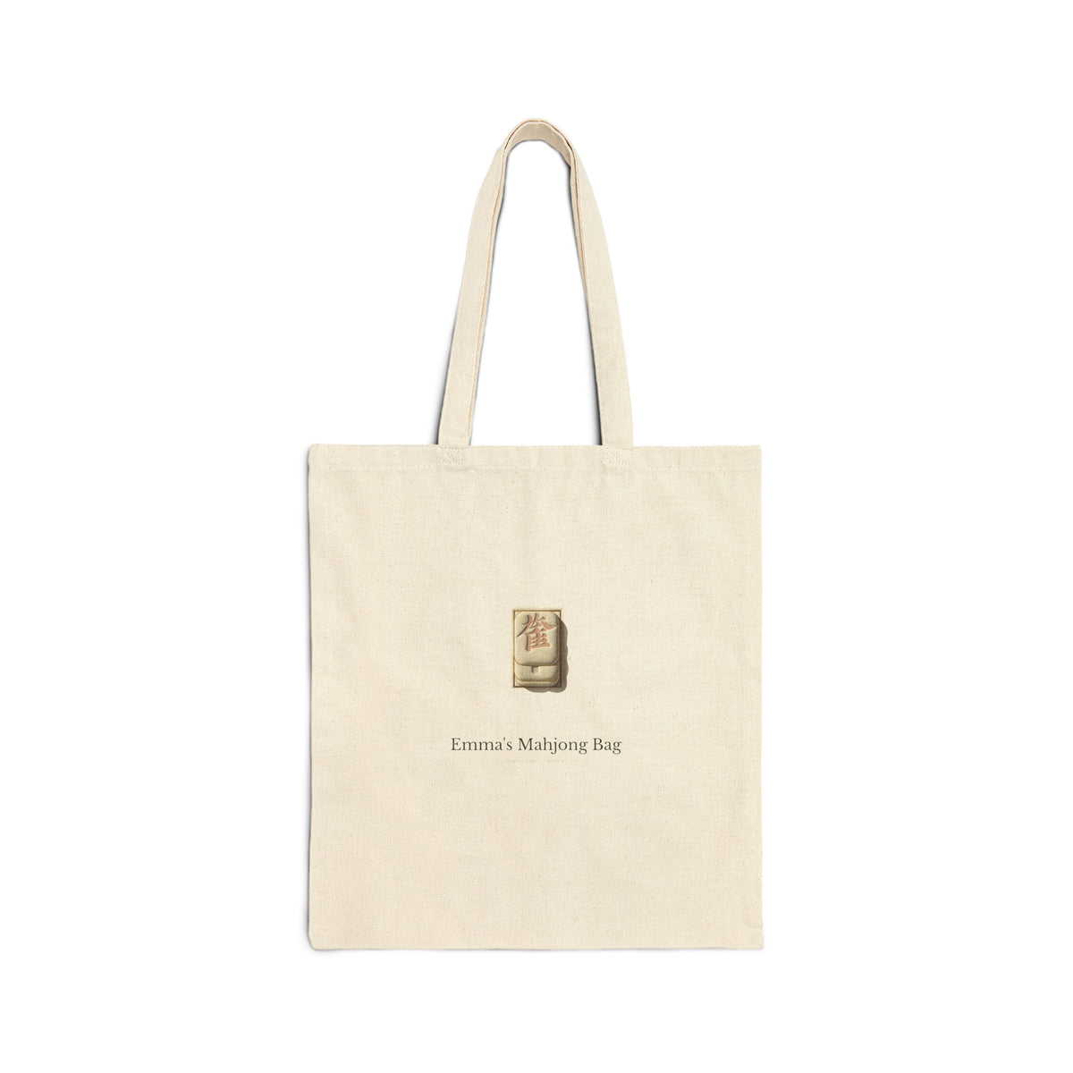 Personalized Mahjong Tile Bag Tote Custom Name Mahjong Gift