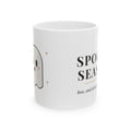 Ghost Spooky Season Mug, Cute Halloween Coffee Mug, Fall Ghost Cup Gift, 11 oz Ceramic