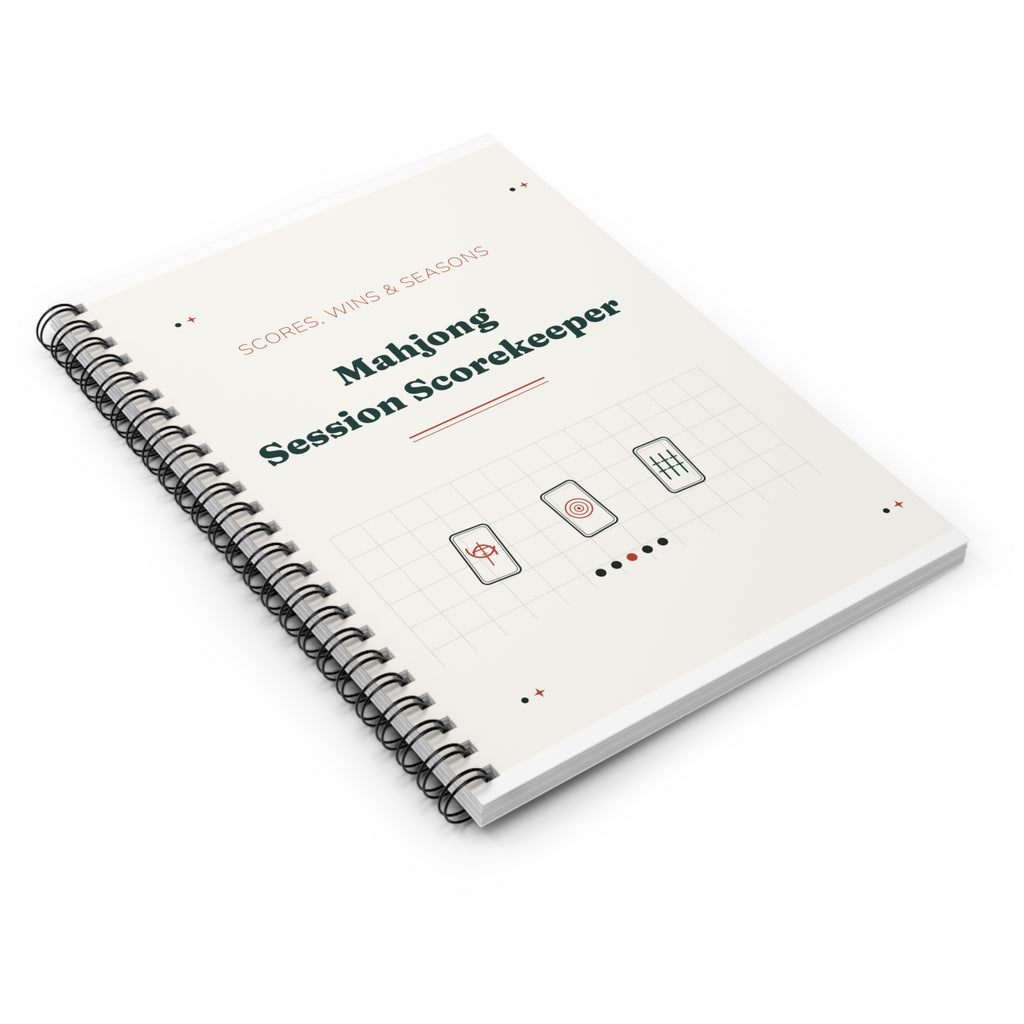 Mahjong Scorekeeper Notebook, Mahjong Game Night Score Log Book, Gift for Mahjong Players and Groups