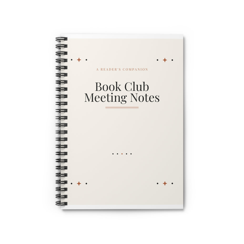 Book Club Meeting Notes Notebook, Reading Group Journal, Thoughtful Gift for Book Club Members